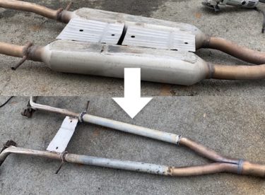 Diy 通勤車のマフラーをワンオフ作成しました 単管マフラーはお手軽です Freedom